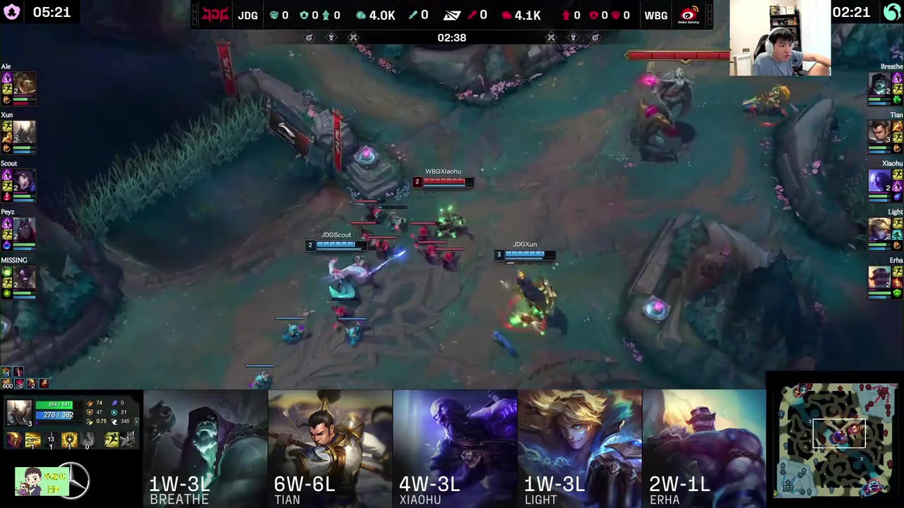 Letme看WBG首局被JDG轻松拿下：就强抓小虎 WBG状态就很差！